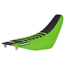 Enjoy Mfg 1994-1998 Kawasaki KX125/250 gripper seat cover  GREEN/BLACK/GREEN ribs #78 LOGO