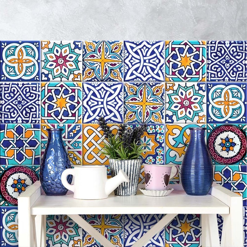 RE-COVERTILES - PS00033 Tile Stickers Bathroom and Kitchen 10 Pieces