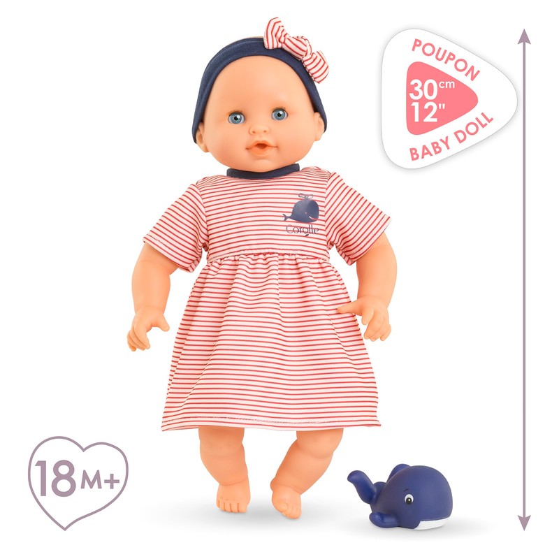 Corolle - My First Calypso Baby Doll with Bath Toy,