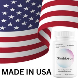 envitamin envitamin Slimbiosys Ultra Probiotic Capsule - Pre & Probiotics for Women & Men - Support Your Microbiome (2 Pack, Slimbiosys)