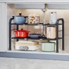 Fliqor Expandable Under Sink Organizer with 10 Removable Panels, Adjustable