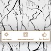 Tablecloth White and Black Middle Runner Modern Tablecloths with Marble