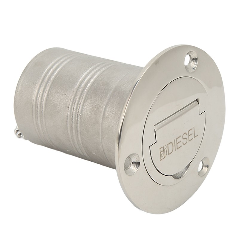 Boat Filler Right Angle Clamshell 316 Stainless Steel Hardware for