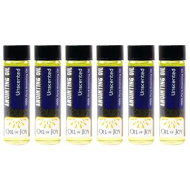 Anointing Oil Unscented for Prayers 1/4oz Pack of 6 by Oil of Joy Represents The Holy Spirit, Peace, Strength, Blessings, and Purification