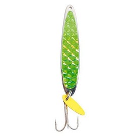 Bay De Noc 3CH 1-1/2-Inch Swedish Pimple Jig, 1/5-Ounce, Chartreuse