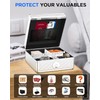 AICase Biometric Fingerprint Storage Box Portable Money Jewelry Safe Combination