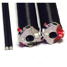 Pair of 207 X 2" X 20" Garage Door Torsion Springs with Winding Bars