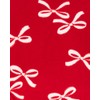 Carter's Girls' 4-14 Fleece Doll Nightgown Set, bow/red, 810