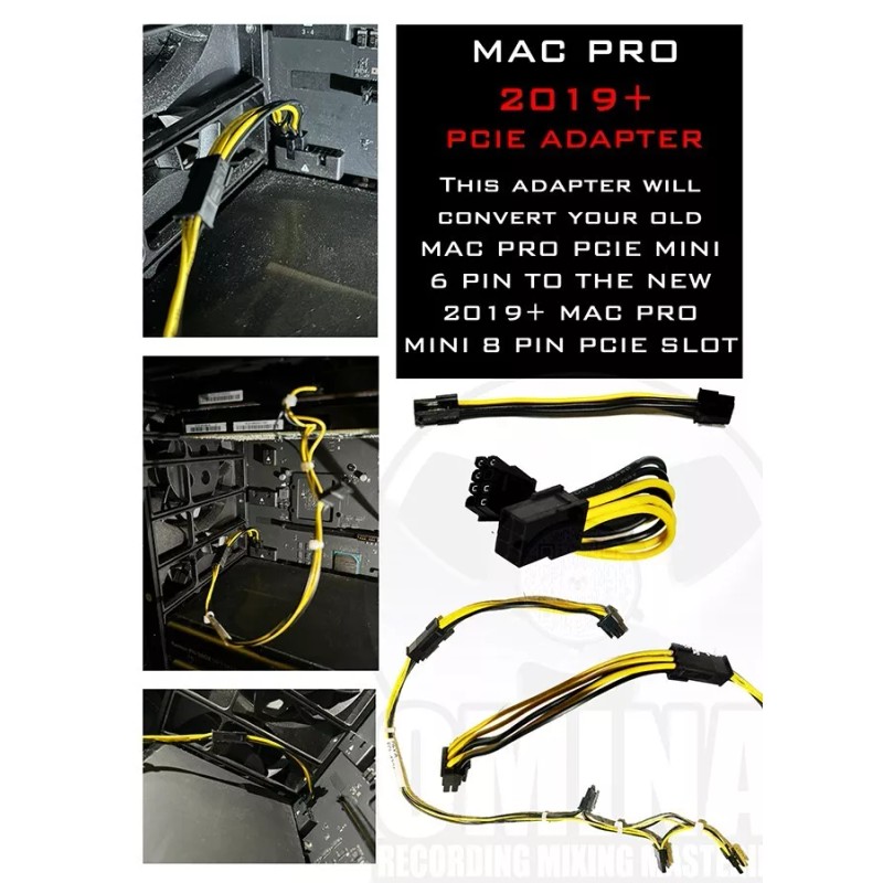AVID HDX PCIE POWER CABLE ADAPTER MAC PRO 2019+ mini
