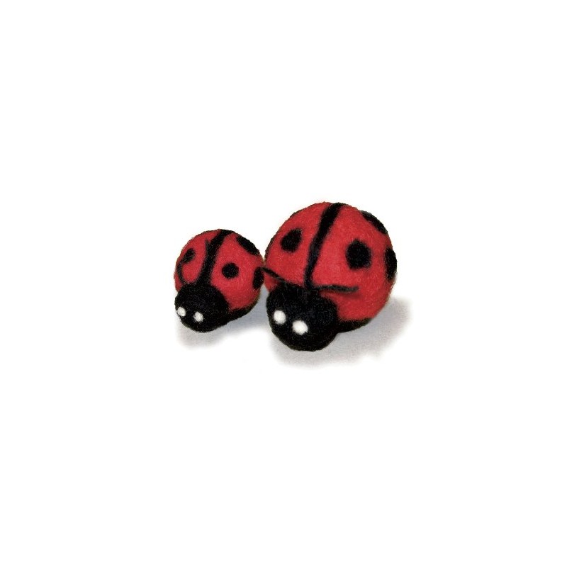 Dimensions Round and Woolly Ladybug Felting