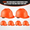Leumoi 10 Pcs Suspension Hard Hat, Construction Hard Hat for