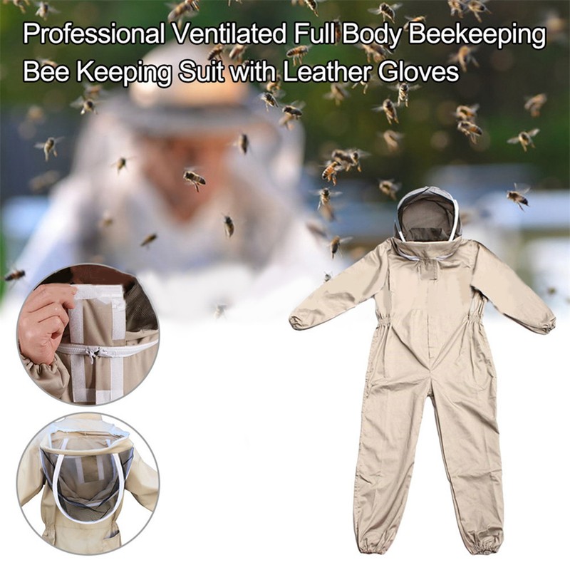Beekeeping Suit Breathable Soft Comfortable One Piece Skin Friendly Beekeeping