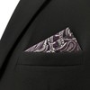[S&W SHLAX&WING] Men's Dark Purple White Black Color Edge Paisley