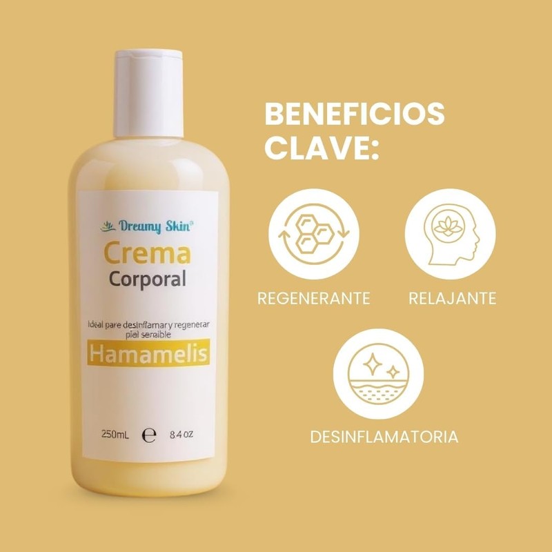 Crema Corporal Hamamelis y Caléndula 250ml