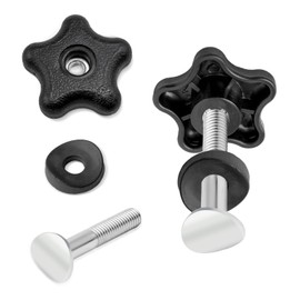 4Set Handle Knob and Screw Bolt Kit for Toro – Replace 92-2260, 106-4161, 107-3844, 117-5976 Fits for Toro Lawn Mowers, Snow Blowers(Includes Knob & Washer & Bolts)