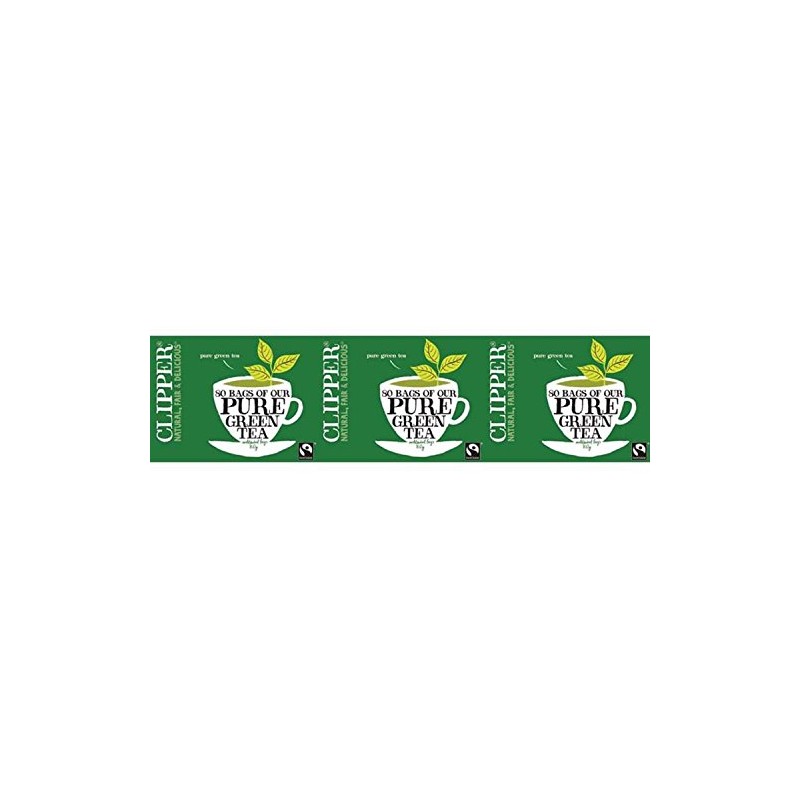 (3 PACK) - Clipper - Pure Green Tea | 80