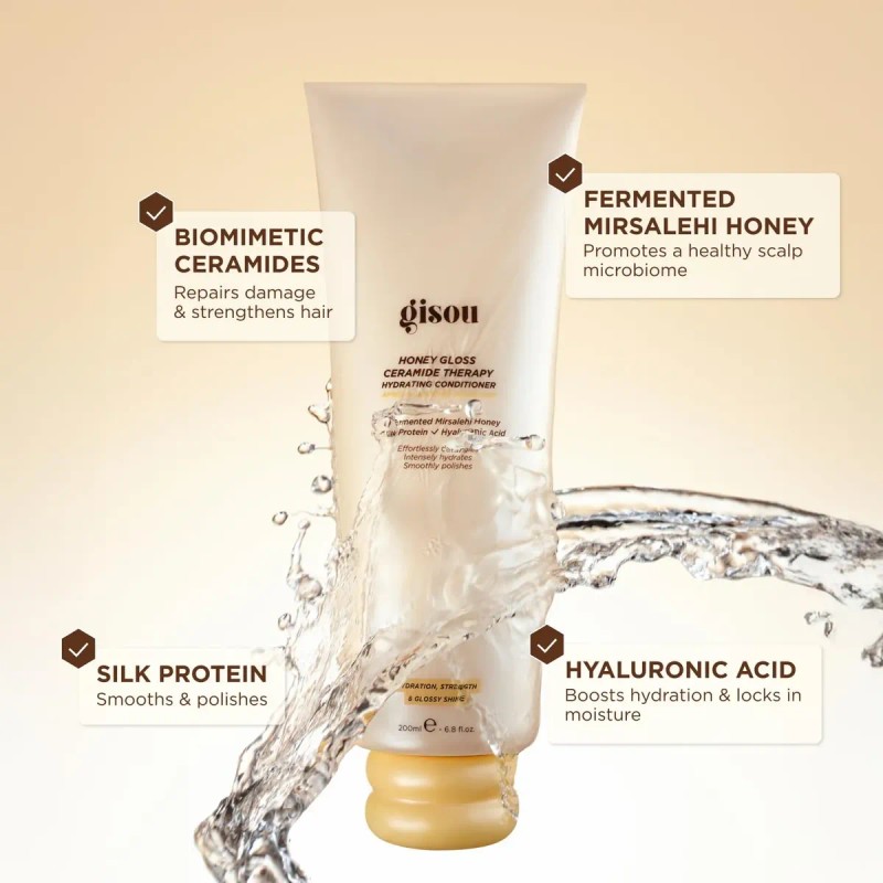 Acondicionador Gisou Honey Gloss Cabello Suave Brilla