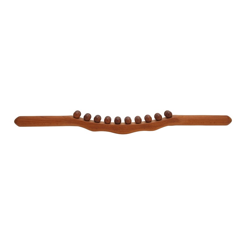20 Bead Wood Massage Stick Full Body Universal Ergonomic Scraping