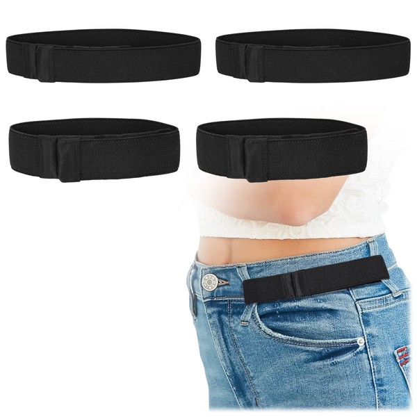 No Buckle Invisible Stretch Belt for Men/Women 2 Loop Buckle