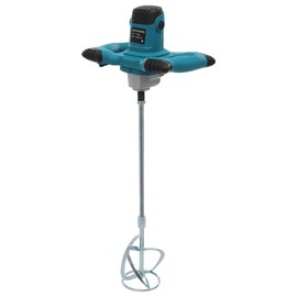 Cement Mixer, 1400W Portable Electric Concrete Mixer, Portable Mortar Mixer with 6 Adjustable Speed, 110V Paint Mixer Thinset Mixer for Mixing Mud, Cement, Mortar, Fodder