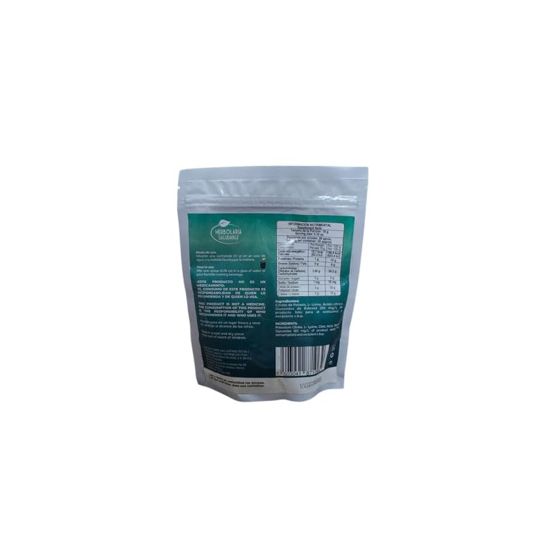 Citrato de Potasio, Suplemento Alimenticio Natural en Polvo, 200g, Sabor