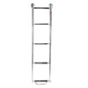 Amarine Made Boat Ladder, 4-Step Sliding Ladder with Stainless Steel