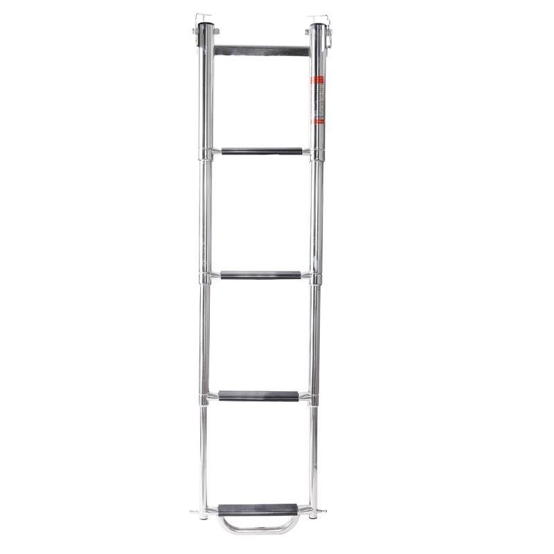 Amarine Made Boat Ladder, 4-Step Sliding Ladder with Stainless Steel
