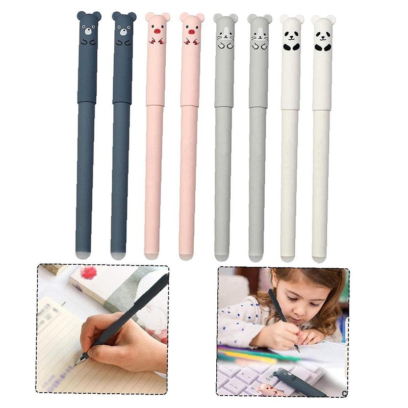 Gel Lápiz Set Rollerball Borrable Relabajos Lindo Dibujos animados Animal