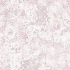 Heroad 17.3inx32ft Pink Peel and Stick Wallpaper Floral Contact Paper Vintage Wall Paper Self-Adhesive Removable Wallpaper for Cabinets Drawers Bedroom Mural Wall Decor Vinyl Roll