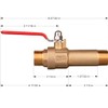 House Mods HMP012 Full Port Water Heater Straight Drain Valve(LF