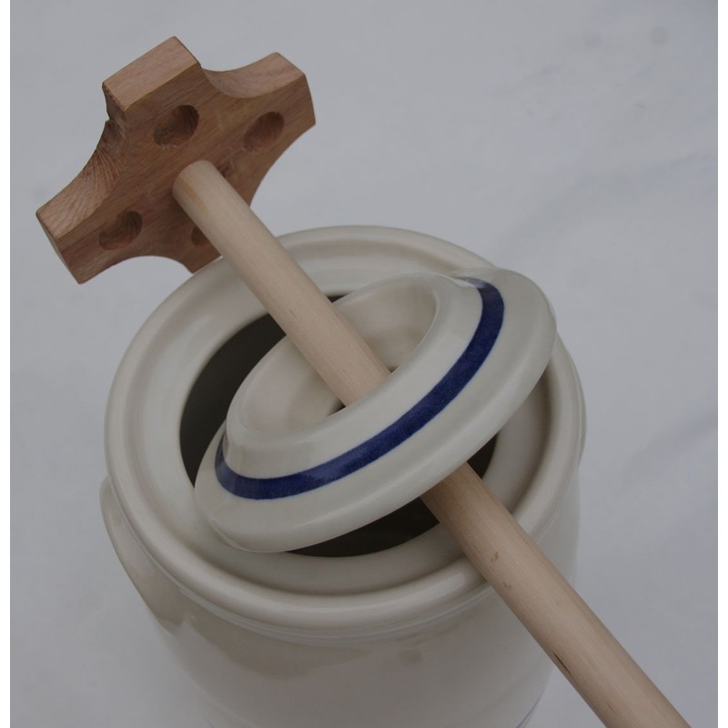 Butter churn (Wooden Dasher Oak Star)