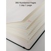Thick College Ruled Notebook with 366 Numbered Pages, A5 Journals
