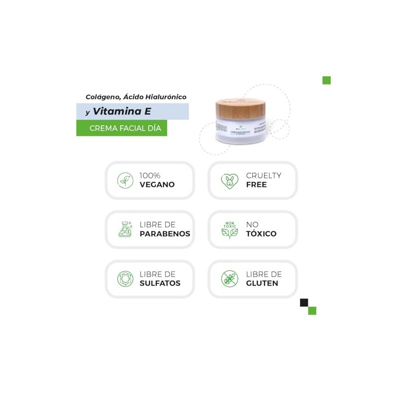 Crema facial DIA colágeno, ácido hialurónico y Vitamina E con