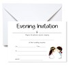 Pack of 10 Cute Character Postcard Style Wedding Invitations with