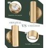 Cargifak 2-Light Wall Light, Brass Gold Wall Sconce, Indoor Up