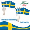 NJ & NJBW 20 Pack Small Mini Sweden Flag on
