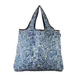 YaYbag JUMBO Size, Fashionable Reusable Shopping Bags, Reusable Grocery Bags, Reusable Produce Bags, Washable Reusable Bags, Foldable Reusable Bags, 55 lbs Heavy Duty Polyester, Paisley