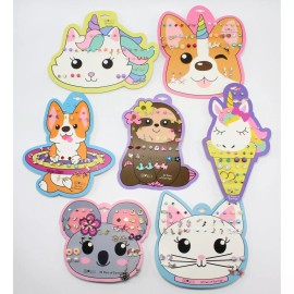 JCPenny 140 Pairs of Earrings on Adorable Animal Theme Cards