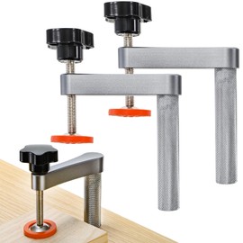 SOUJOY 2 Pack Bench Dog Clamps, 3/4" Holdfast Dog Hole Clamp, Adjustable Woodworking Clamps for Woodworking Clamps Hand Tools, Craftsmen & DIYers