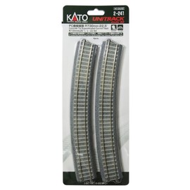 Kato USA Inc. HO 730mm 28-3/4 22.5 Degree Track Curve 4 KAT2241 HO Track