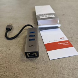 Uni USB A 3.0 Multi USB and Ethernet Hub