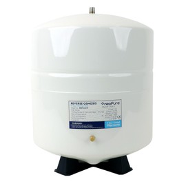 Neo-Pure 4.5 Gallon Reverse Osmosis Water Storage Tank – White Powder-Coated Steel RO Tank with Durable Construction, Corrosion Resistance, and 1/4" Connection for Home Filtration Systems