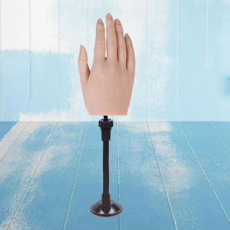 Ximing Mano De Práctica De Silicona Para Uñas Acrílicas, Mano