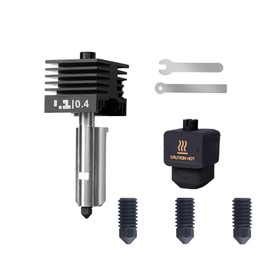 Tofelf Hotend Kit for Bambu Lab H2D H2S H2C X2D P2S, 6PCS Hardened Steel Nozzle Set 0.2/0.4/0.6/0.8mm, Quick Swap Extruder Hotend Assembly, High Temperature Replacement for Carbon Fiber Filament
