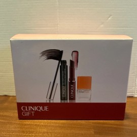Clinique 3PC Skincare Makeup Gift Set-Happy Perfume-Mascar