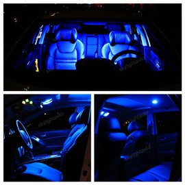 9pcs LED Premium Blue Light Interior Package Deal for Mitsubishi Outlander 2007-2017