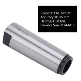 MT4 to MT2 Morse Taper Drill Sleeve Reducing Adapter High Speed Steel Material High Hardness Wear Resistance for Lathe Milling Industrial CNC Fixture Tool