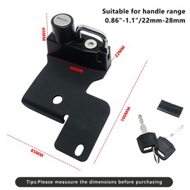 GYMARK Helmet Lock, Motorcycle Aluminum Helmet Lock Mounting Hook for H-arley RH1250S Nightster RH 975 2021-2024 Accessories