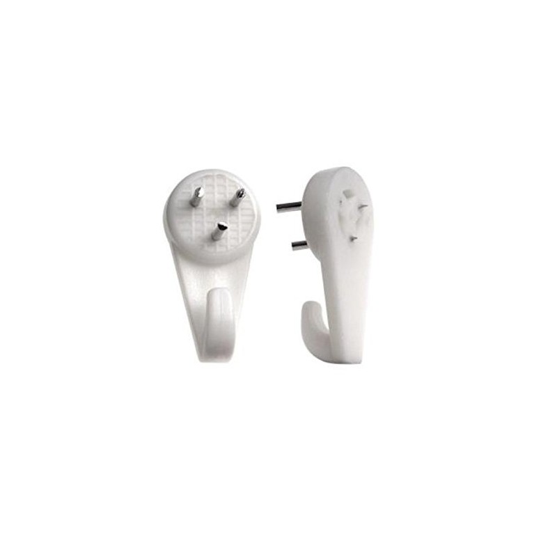 Bulk Hardware Medium 30mm (1.3/16 inch) White Nylon Non-Trace Hardwall