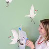 Dancing Egrets Wall Pattern Stencil Kit - Wall Stencils for